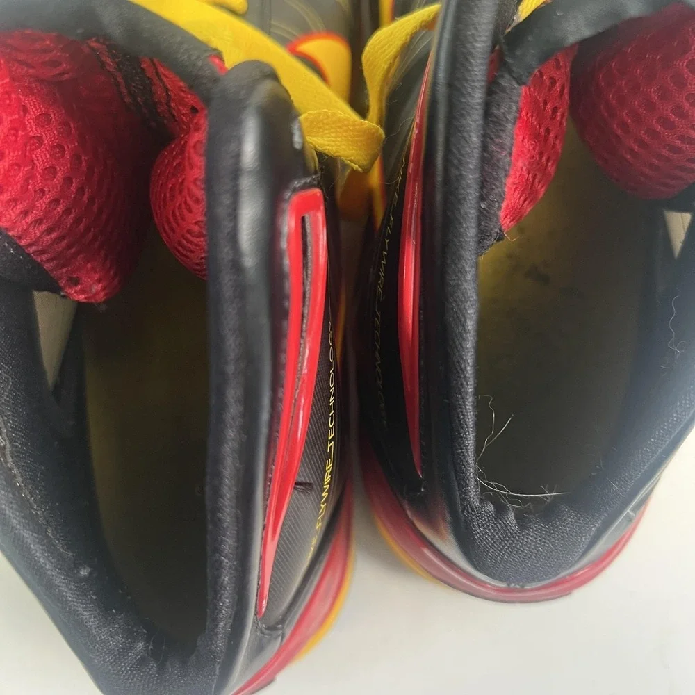 Nike Hyperize Rise NHSI 2009 Promo Shoes Mens Size 9 Black Yellow Basketball